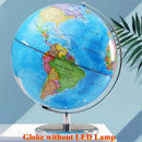 globe rotatif lumineux en anglais pour bureau et enseignement