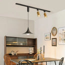 Wabi-sabi-Pendelleuchte Retro aus Metall und Holz für Geschäft