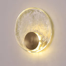 LED-Wandleuchte im nordischen Stil aus Klarglas und Kupfer