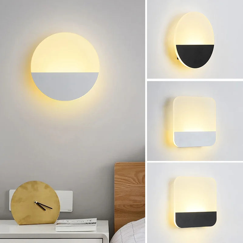applique murale led simple pour un éclairage d'intérieur décoratif - vue 2 sur 10