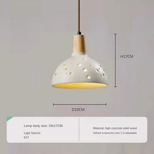 lustre moderne en bois et marbre pour intérieur élégant