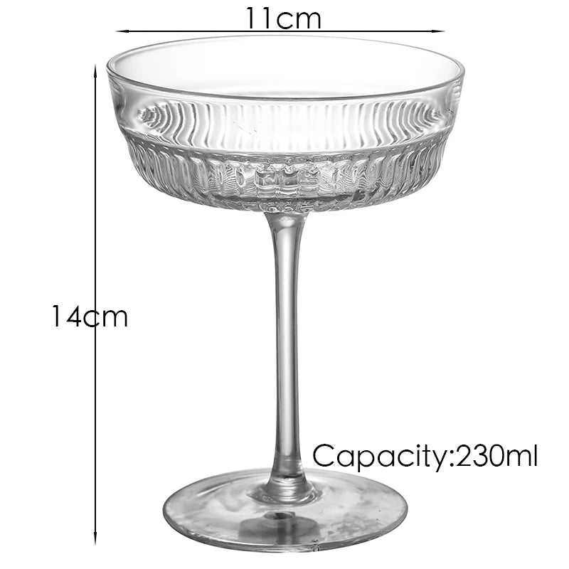 Lot 2 coupes champagne elysia verre cocktail martini - vue 4 sur 7