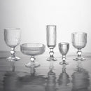 Verres a vin rayes tige courte large ouverture