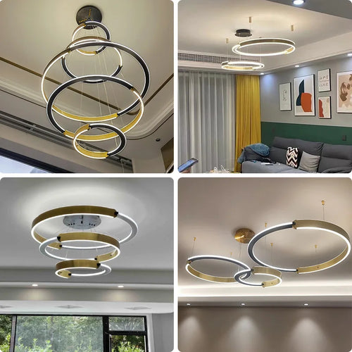 lustre moderne en style nordique pour décoration intérieure suspendue