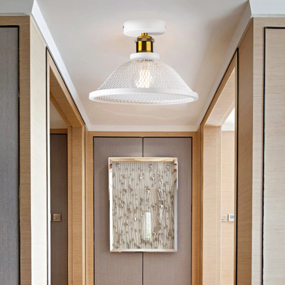 plafonnier moderne à leds style vintage industriel rétro loft - vue 8 sur 9