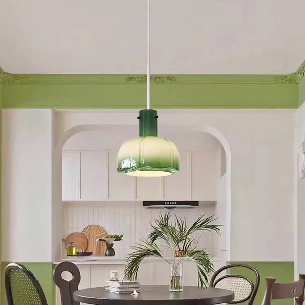 lampe suspendue médiévale en verre luminaire décoratif d'intérieur - vue 3 sur 18