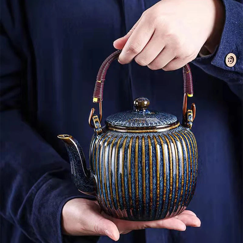 Théière chinoise céramique avec filtre style traditionnel 800ml