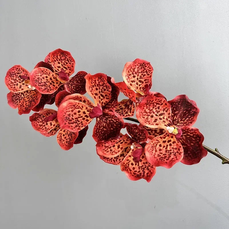 lot de 2 orchidées artificielles vanda pour décoration intérieure
