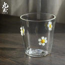 Verre à boire strié résistant chaleur style moderne