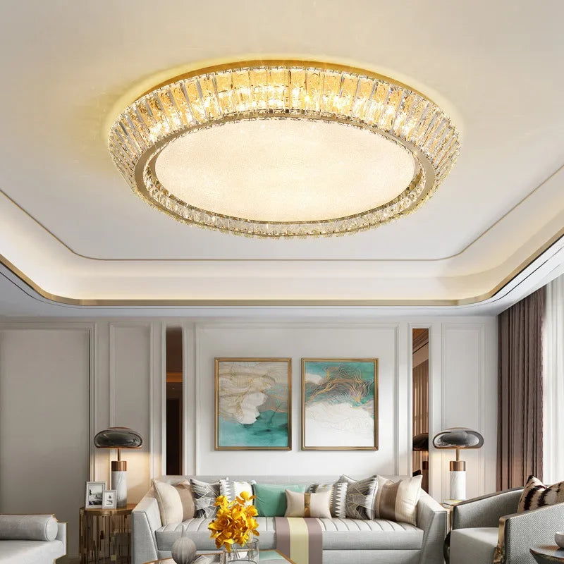 plafonnier en cristal de luxe pour décoration intérieure élégante - vue 4 sur 10