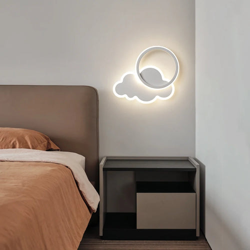 Kreative LED-Wandleuchte in Wolkenform für Kinder - vue 3 sur 8