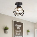 plafonnier encastré rustique industriel vintage en métal pour intérieur créatif