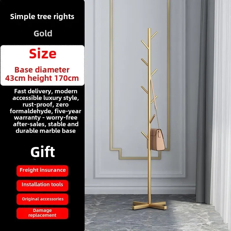 Clothes Rack, Simple Clothes Drying Rack, Floor To Ceiling Bedroom, Internet Famous, Simple and Modern Hanging Bag Clothes Rack