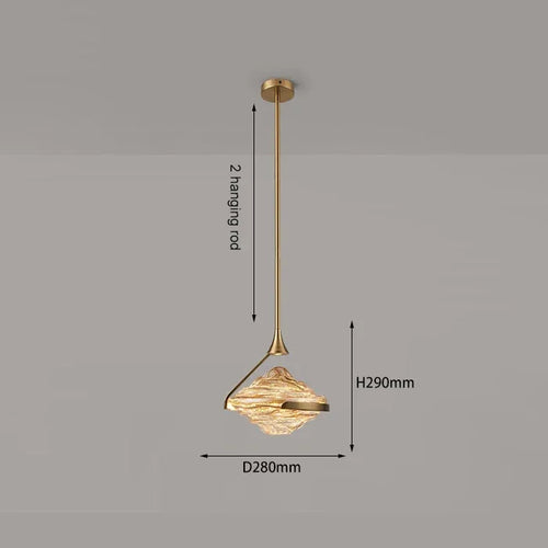 Moderne nordische Pendelleuchte aus Glas für den Innenbereich - vue 9 sur 8