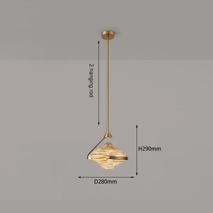 Moderne nordische Pendelleuchte aus Glas für den Innenbereich - vue 8 sur 8