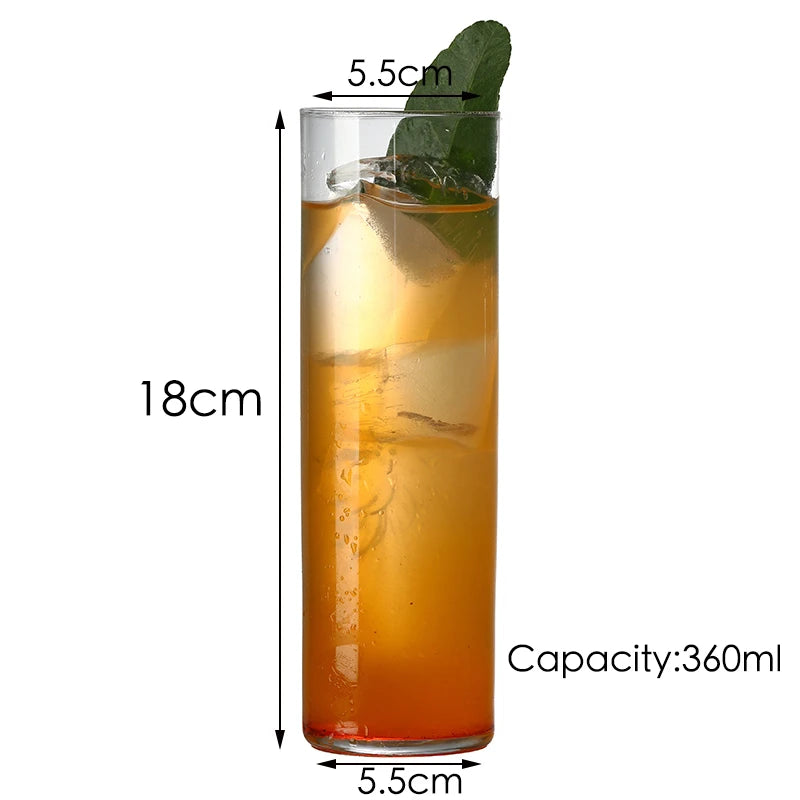 Verres cocktail cristal sans plomb style collins texturé