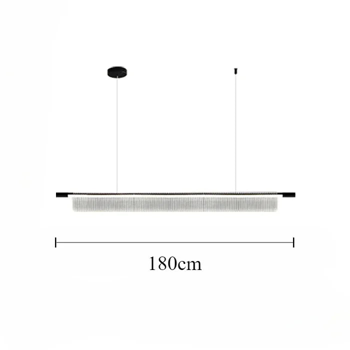 lustre linéaire moderne pour décoration intérieure et restaurant - vue 17 sur 18