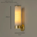 Moderne minimalistische LED-Wandleuchte aus natürlichem Marmor