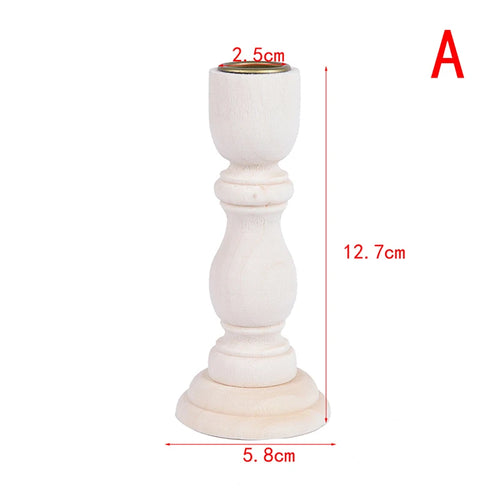 Candlesticks Holderng Decorations, Retro Wood Classic  Weddi candle holders   Holders home decor - vue 9 sur 11