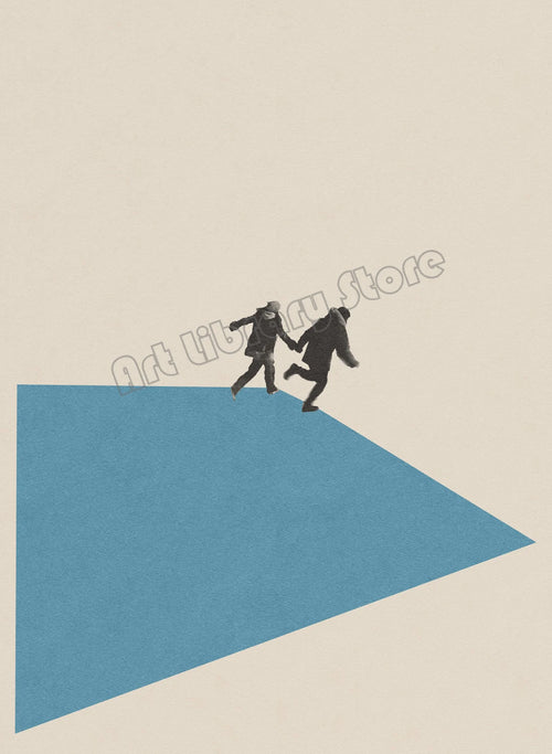 affiche rétro abstraite inspirée de films classiques décor murale