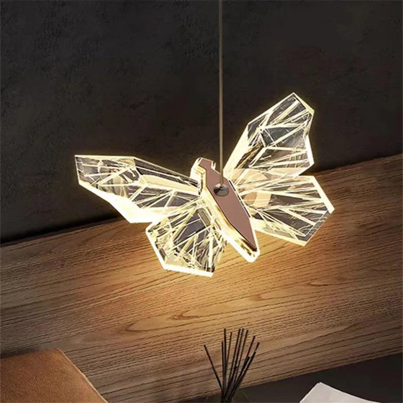 suspension en cristal nordique avec éclairage moderne décoratif - vue 4 sur 18