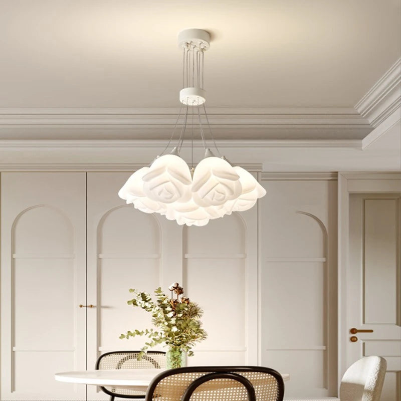 Suspension design bouquet de Roses crème - vue 5 sur 9