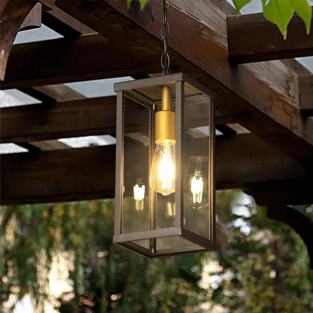 suspension rétro imperméable pour éclairage extérieur décoratif - vue 4 sur 8
