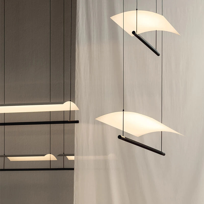 Moderne Pendelleuchte aus Schmiedeeisen im nordischen Minimaldesign - vue 3 sur 12
