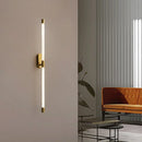 LED-Wandleuchte aus Acryl mit metallischem Dimmer im minimalistischen Design