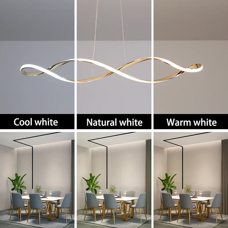 lustre moderne intelligent avec alexa pour intérieur design - vue 6 sur 9