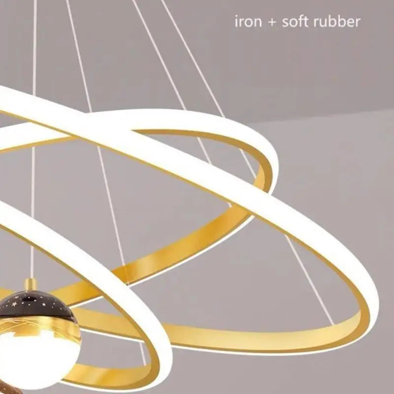 suspension design ronde en led pour décoration moderne - vue 6 sur 12