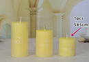 bougies piliers parfumées décoratives sans fumée en plusieurs tailles et couleurs