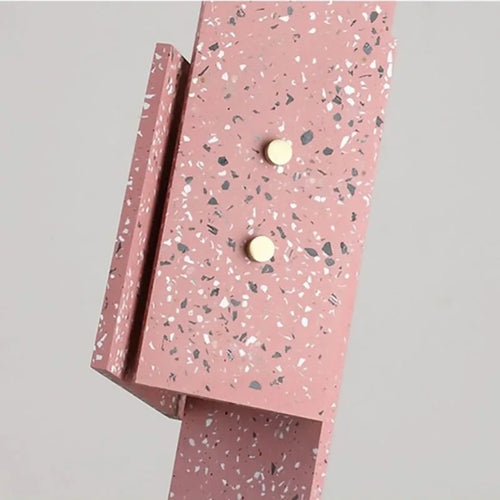 Verstellbare Art-déco-Pendelleuchte aus Terrazzo für ein elegantes Interieur - vue 5 sur 9