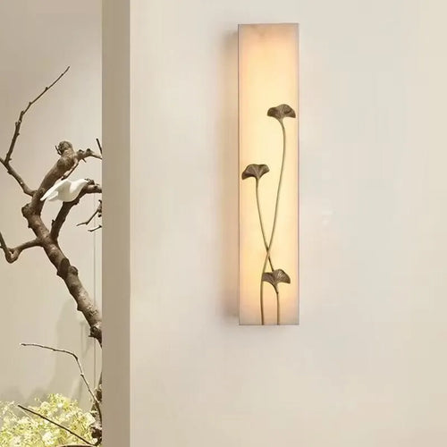 Vintage-Außenwandleuchte aus Marmor mit LED für Garten und Hof - vue 2 sur 15