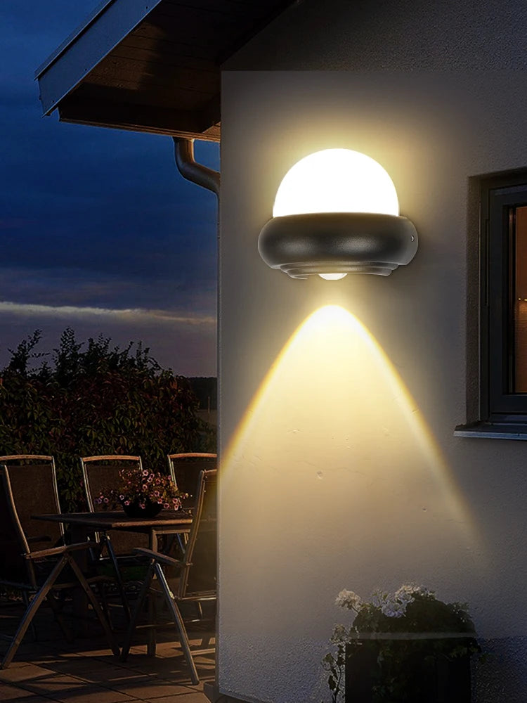 applique murale led moderne pour extérieur et jardin - vue 4 sur 10