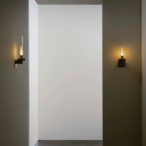 applique murale en verre et métal 	 style 3000k
