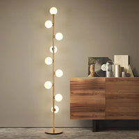 lampadaire led moderne boule de verre style nordique décoratif
