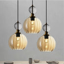 Suspension moderne couleur tête unique Restaurant nordique design verre suspendus luminaires salon bar décor LED lumières