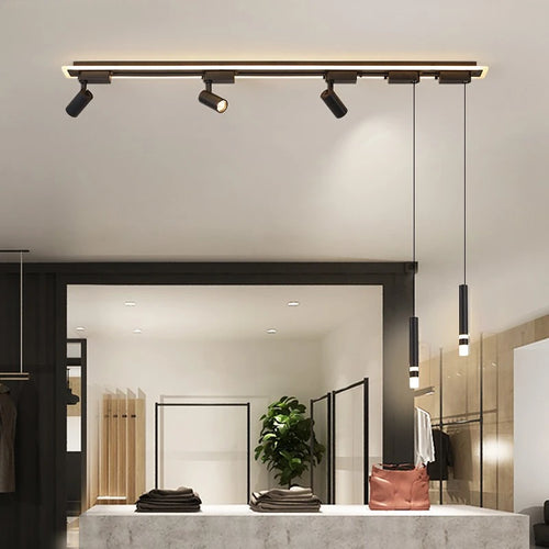 Moderne Pendelleuchte aus Acryl mit LED-Licht und minimalistischem Design - vue 2 sur 17