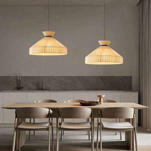 Nordischer minimalistischer CreamStyle LED-Kronleuchter - vue 2 sur 13