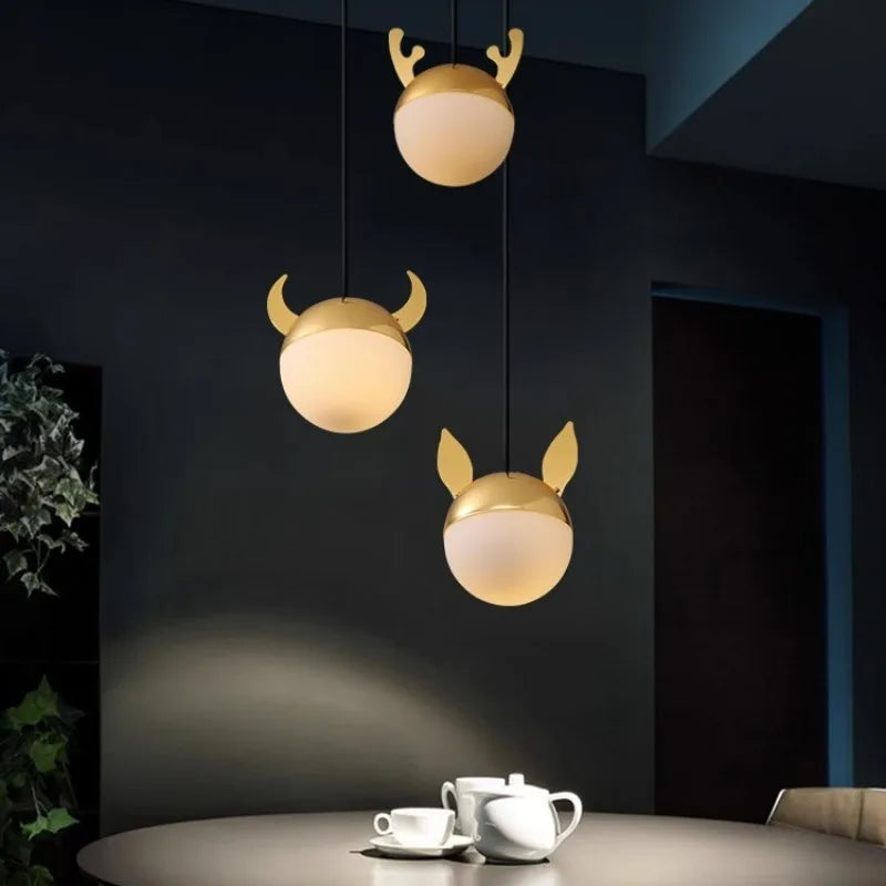 Lustre de dessin animé personnalisé et créatif de Style italien nordique - vue 5 sur 11