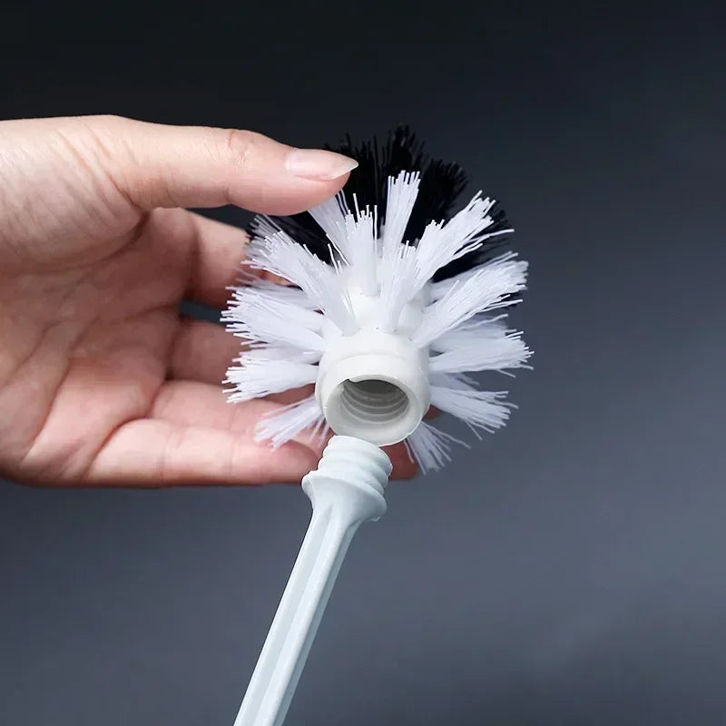brosse de toilette luxe nettoyage souple long manche sans angle mort - vue 5 sur 8