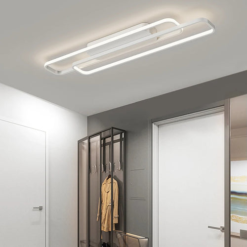 Moderne minimalistische ultra-flache Deckenleuchten für nordische Eingangsbereiche - vue 3 sur 30