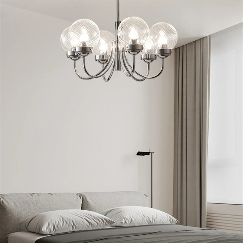 lustre en verre d'art style médiéval pour décoration intérieure - vue 5 sur 8