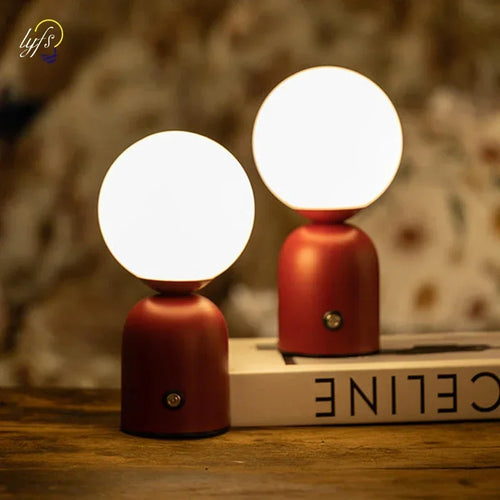 lampe à poser led tactile rechargeable avec intensité variable - vue 4 sur 8