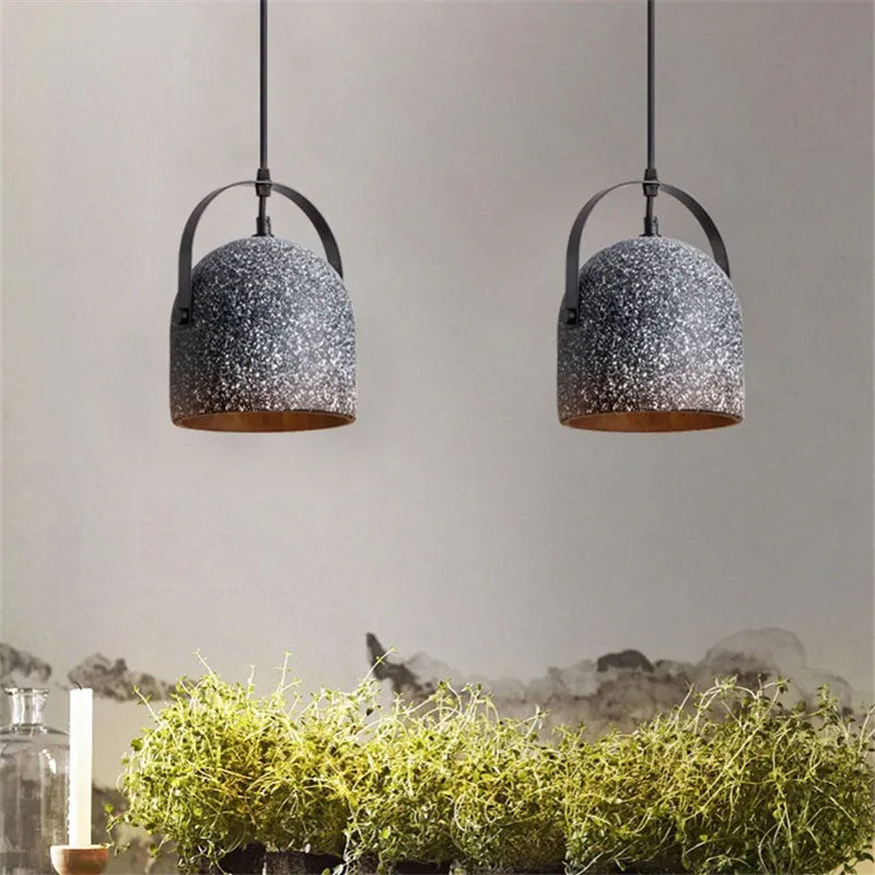 suspension en béton terrazzo design industriel pour intérieur - vue 4 sur 9