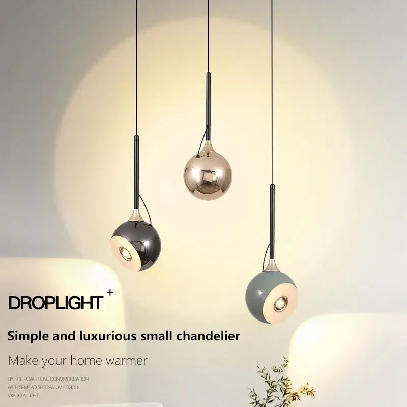 Nordische LED-Pendelleuchte für stilvolle Innenraumgestaltung – ideal fürs Arbeitszimmer - vue 6 sur 9