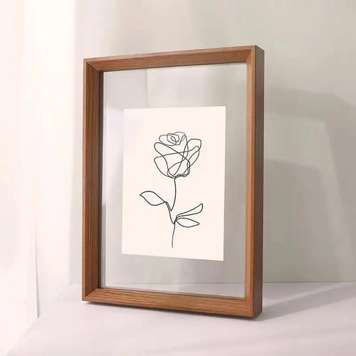 Wall-Hanging, Desktop Solid Wood Photo Frame Transparent Acrylic Frame For Framing Photos, Paintings, Posters, Certificates