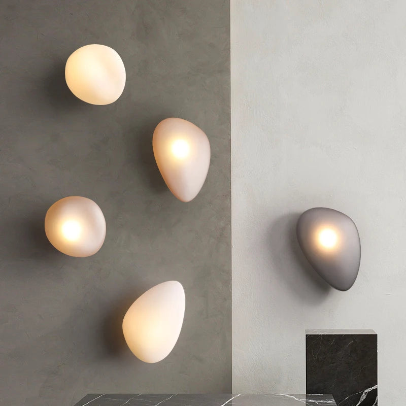 Applique murale LED en galets au Design nordique - vue 2 sur 12