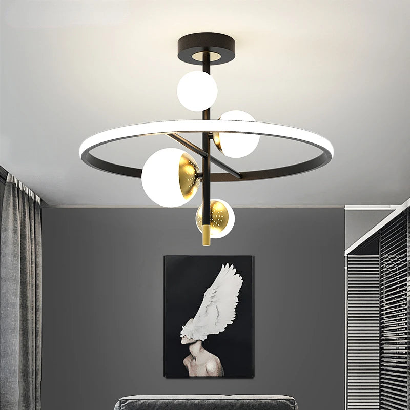 Nordischer Design-Kronleuchter für stilvolle moderne Innenbeleuchtung - vue 3 sur 23